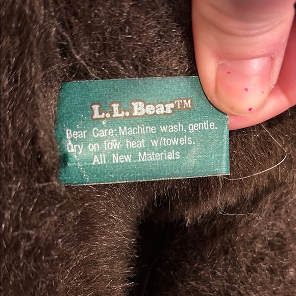 Vintage LL Bean Teddy Bear Plush Fleece Jacket Fanny Pack Stuffed Animal 17” - Picture 6 of 6